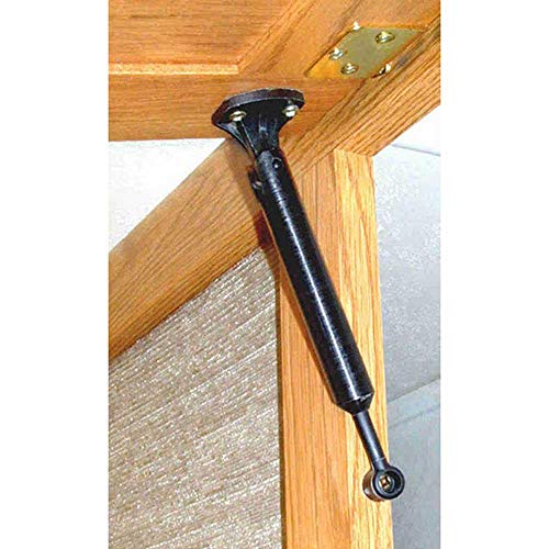 RV Designer H277, Door Support Strut, Plastic, Spring-Loaded, 6-1/4 inch, 2 Per Pack, Cabinet Hardware , Black - style: Plastic
