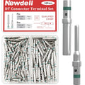 Newdeli 50 Pairs Deutsch Pin Connector Kit Size 16 Solid Contacts DT Series Connector, Common Contacts Automotive Terminals, Ni Plating Pin and Socket Contacts, 14-20AWG Wire Size - size: 50 Pairs - Size 16