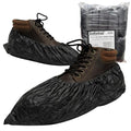 Waterproof Shoe Covers – Non-Slip, Disposable CPE Boot Covers, Black, Case of 1000 - style: Black Case of 1000