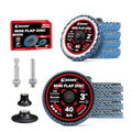 EZARC Zirconia Flap Disc Set, 2 and 3-Inch 40 Grit, 10PCS - size: 40Gr 10P