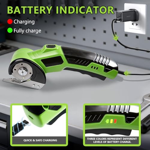 4V Cordless Electric Scissors Heavy Duty Cardboard Electric Cutter