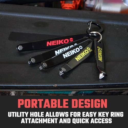 NEIKO 01322A Ultra Low Profile Offset Screwdriver & Torx Set, 5 Pc, Heavy Duty S2 Steel Construction, SAE, 10mm Bit Depth, Angled Hex Bit, Bent Screwdriver for Tight Spaces, Allen Wrench Keychain - style: Screwdriver + Torx