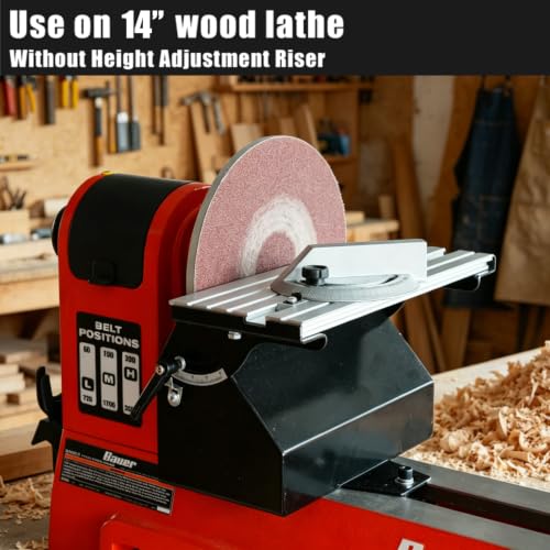 Lathe Mounted Disc Sander for 14 inch and 16 inch Woodtuning Lathe with Thread 1"X8TPI, Sanding Accessory, 9 inch Disc Sander. - color: Dsl-9c