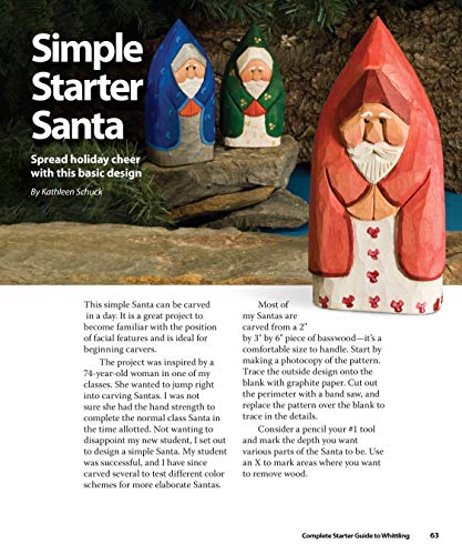 Complete Starter Guide to Whittling: 24 Easy Projects You Can Make in a Weekend (Fox Chapel Publishing) Whittling for Beginners with Woodcarving Patterns, Step-by-Step Projects, and Easy Carving Tips