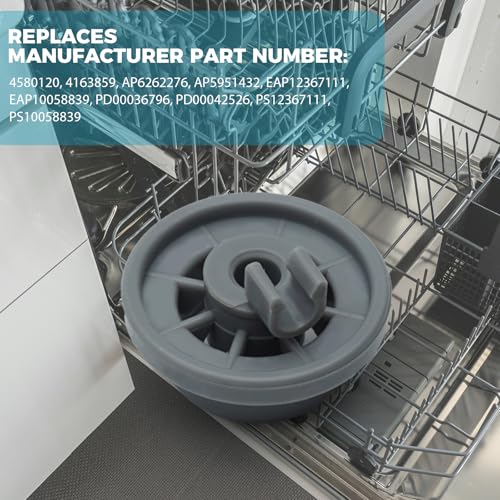 12004485 Dishwasher Lower Rack Wheel for Bosch Kenmore Thermador Gaggenau Dishwashers, Replacement Lower Dish Rack Wheel and Axle Assembly, 12029919 10004343 00617087, Pack of 8 - color: Pack of 8