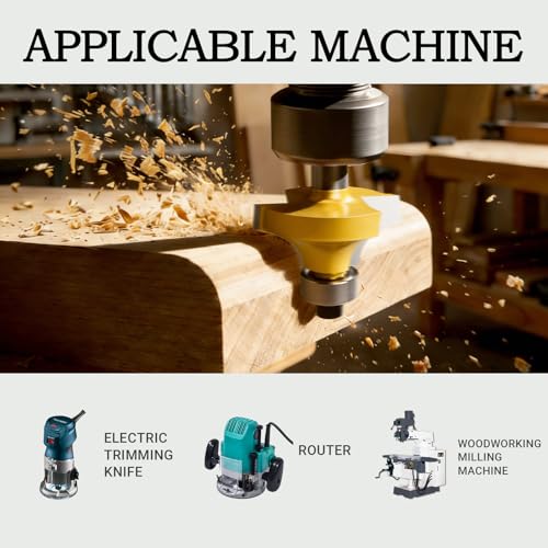 CATITO 100 Pieces Router Bits Set - 1/4" Shank Carbide Router Bit Set, Professional Woodworking Milling Cutter Kit, DIY for Wood, MDF, Plywood