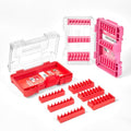 Geinxurn 2Pcs Storage Box Case, small parts box with detachable divider, Screwdriver Bit Set Box - style: STKB002