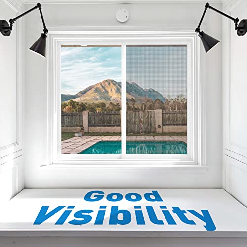 Window Screen Replacement Kit Durable 36" x 90" Polyester Mesh with Tool - color: Gray, size: 36" x 90"