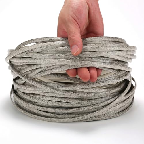 260 Ft Gray Wicker Repair Supplies, Wicker Repair Kit, 1.1 Lbs Plastic Rattan Replacement Material for Patio Furniture Chair Repair (Mottled Grey) - color: Mottled Grey, size: 1.1 Lbs