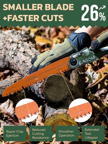 LAGOM Folding Pruning Saw | 8.2" Straight Blade | SK5 Steel | Secure Lock - style: Straight 8.2" Single