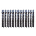 20Pcs T144D 6 TPI Speed T-Shank Jig Saw Blades for Cutting Metal, Wood, PVC, and Plastic, 4 Inch - size: T144D