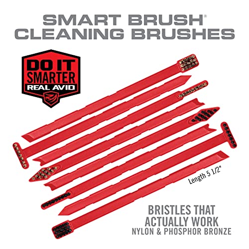 Real Avid Cleaning Tool Kit: Detailing Brush Set & Pick Set: 16-Piece Detailing Supplies Kit with Soft Bristle Nylon & Stiff Bristle Bronze Scrub Brushes & Carbon Removal Tools