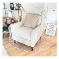 Evelots Clear Vinyl Recliner & Armchair Cover, Waterproof Protector - size: Armchair