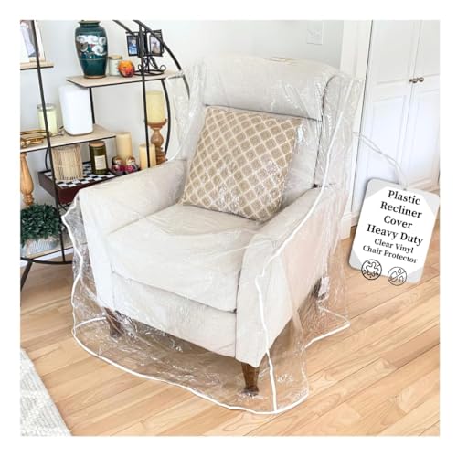 Evelots Clear Vinyl Recliner & Armchair Cover, Waterproof Protector - size: Armchair