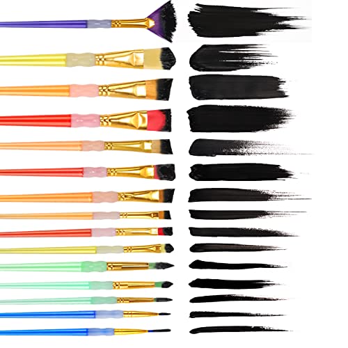 15Pcs Paint Brushes Value Pack - size: Large