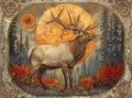 Adult Jigsaw Puzzle 1000 Piece Bull Elk Forest - color: Imperial Ancestors