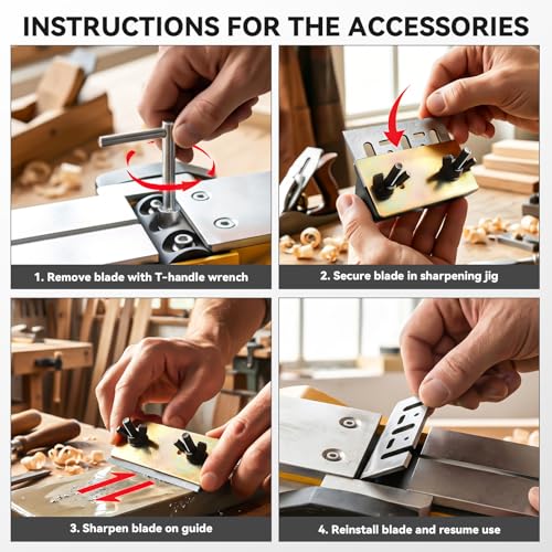 MtiolHig Cordless Planer Compatible with DeWalt 20V Battery,Tool Only - color: Yellow
