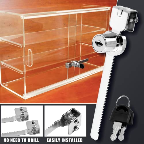 Luomorgo Sliding Glass Door Ratchet Lock, 1 Pc