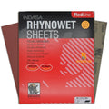 Indasa 50 PCS Redline Full Sheets 9"x11" Wet & Dry Sanding Sheets Series 6 – Rhynowet – 1000-Grit – Waterproof Latex Backing - size: 1000-Grit 9"x11"