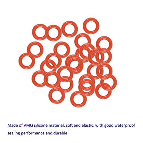 M METERXITY 30 Pack Silicone O-Rings - Garden Water Hose Rubber Sealing Gasket Ring, Soft & Elastic, Apply to Outdoor (2.5mmx4.5mmx1mm, Red) - size: 2.5mmx4.5mmx1mm