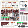 318 Piece Rotary Tool Accessories Kit with Sanding Drum, 1/8 Inch Shank Universal Fit Rotary Tool Bits for Sanding, Cutting, Grinding, Polishing, Cleaning, Drilling, Engraving, Woodworking DIY - color: 138pcs-22 Styles