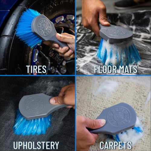 Chemical Guys, Big Blue Stiffy Heavy Duty Tire & Upholstery Cleaning Brush
