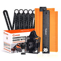 Saker Contour Gauge Profile Tool- Adjustable Lock-Precisely Copy Irregular Shape Duplicator -Irregular Welding Woodworking Tracing - Must Have Tool for DIY Handyman, Construction (Connection Package) - style: Connection Package