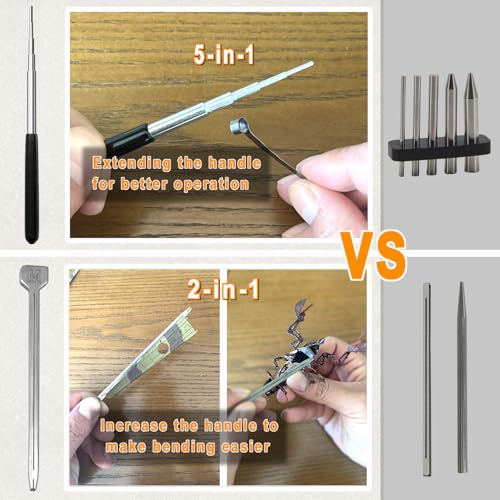 Metal Puzzle Tool Kits,3D Metal Puzzle for Adult Tool Set,Metals Earth Tools Kit Including Plier Bending Assist Tab, Caliper,File and Tweezers