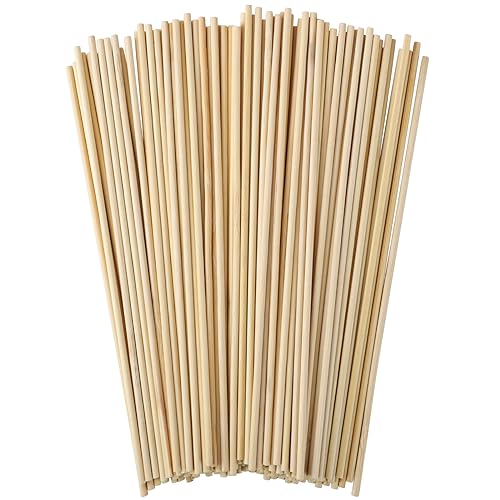 50 Pcs Dowel Rods, 1/8 x 12 Inch Wooden Dowels Craft Sticks - size: 1/8 x 12 Inch(50 PCS)