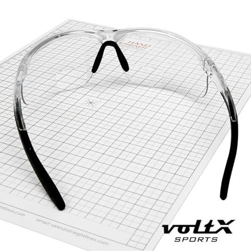 voltX ULTIMATE SPORTS Clear Bifocal Reading Safety Glasses +2.5 Dioptre - color: Clear Frame/Clear Lens, size: +2.5 Dioptre