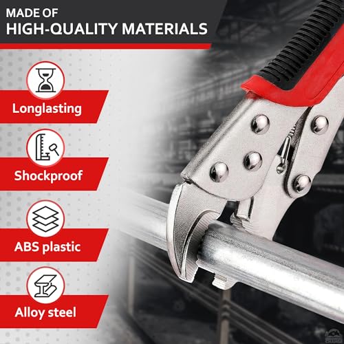 Vice Grips Pliers, 8 In, Adjustable, Alloy Steel Curved Jaw, Strong Locking - color: Vise Grips