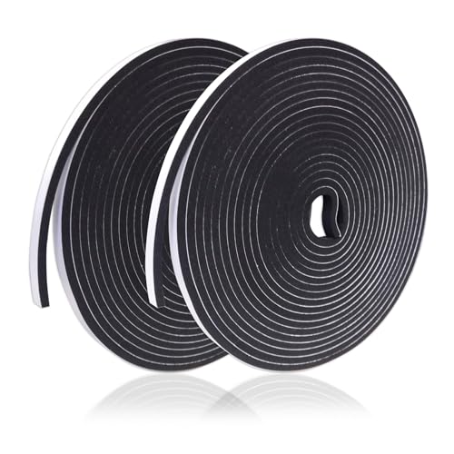 Thin Weather Stripping Foam Tape for Door & Window Seal | 1/8 Inch Thick Self Adhesive Foam Strip for Narrow Gaps, Draft Blocking, Noise Reduction & Vibration Cushioning - size: 1/4in x 1/8in x 32.8FT