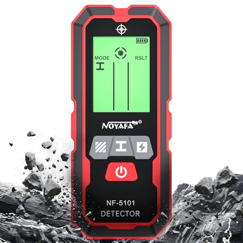 NOYAFA Stud Finder Wall Scanner,5-in-1High Precision Stud Finder for Wood AC Live Wire Metal Magnetic Studs Detection, HD LCD Display, Automatic Calibration, Audio Alarm, IP54 Waterproof