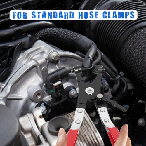 4PCS Long Reach Hose Clamp Pliers Tool Set - Flexible Wire Radiator Hose Clamp Remover for Automotive Coolant, Heater, Water Hose
