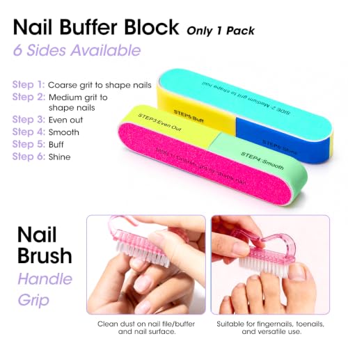 Gellen Nail Care Kit with 10PCS Manicure Tools: Nail Strengthener Lavender - color: Lavender Scent