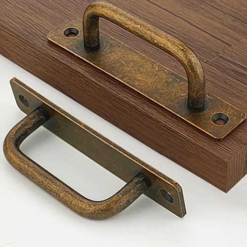 2 Pack 4 1/4 Inch 108 mm Copper Cabinet Handles Aluminum Cabinet Pulls Drawer Pulls - color: Copper, size: 4 1/4 Inch