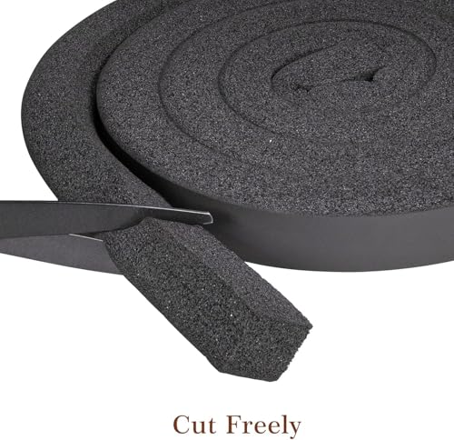 Yotache Open Cell Foam Air Conditioner Insulation Seal Strip 4 Pcs 1"x1" - size: 1"x1"x26FT