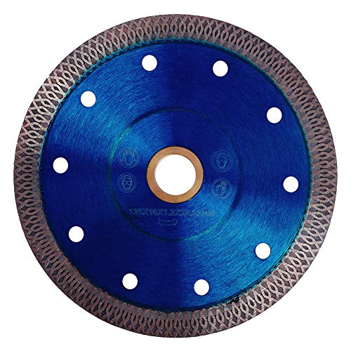 GoYonder 5 Inch Tile Blade, Super Thin Diamond Saw Blade for Cutting Porcelain Tiles, Granite Marble Ceramics (5"-Blue) - size: 5"-Blue