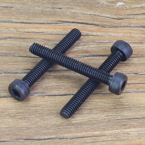55 Pieces M4 x 30mm Socket Head Cap Screws, Thread Pitch 0.7mm, Sutemribor M4 Black Screws, 12.9 Grade Alloy Steel, Black Oxide Finish, Fully Threaded - size: M4 x 30mm, style: Socket Head