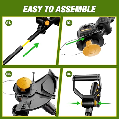 HEINPRO Cordless String Trimmer Compatible with Dewalt 20V MAX Battery - size: 12-INCH
