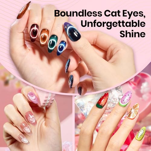 Beetles Cat Eye Magnet, 3 in 1 Nail Magnet for Cat Eye Gel Nail Polish - color: 0-1 Cat Eye Magnet