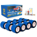 XFasten Blue Painters Tape Bulk 3-Inch x 60-Yards (12-Pack, 2160ft Total) Wall Safe Painters Tape 3 Inch Wide, Blue Masking Tape Bulk, Paint Tape for Walls, Painting, Automotive - size: 3-Inch x 60-Yards (12-Pack, 2,160ft Total)