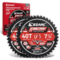 EZARC 7-1/4 Circular Saw Blades, 40T Fine Finish for Hardwood, 2-Pack - size: 7-1/4'', style: 40T