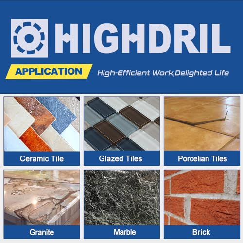 HIGHDRIL Diamond Tile Blade 3" 75mm x Arbor 3/8" 10mm - 4pcs X Mesh Angle Grinder Cutting Disc for Cutting Porcelain Tile Ceramic Marble Granite - size: Diamond Tile Blade