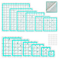 12 Quilting Rulers(2.5",3.5",4.5",5",5.5",6",6.5",7",8.5",9",10",12") - color: Pale Blue