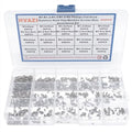 900PCS M1-M2 304 SS Phillips Flat Head Micro Machine Screws Nuts Kit - size: M1M1.2M1.4M1.6M2