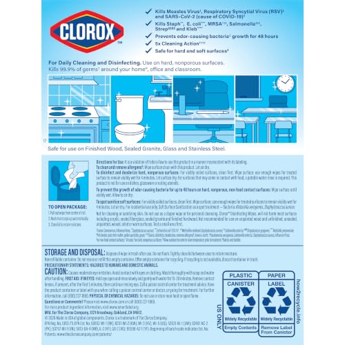 Clorox Disinfecting Wipes Back to School Variety Pack, 75 Count Each, Pack of 3 (Package May Vary)