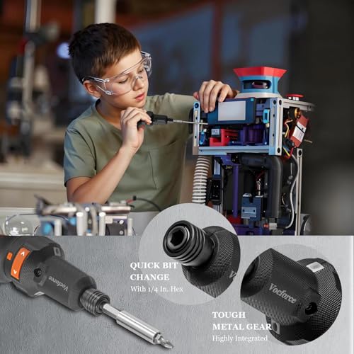 Electric Screwdriver, 5" Compact 400RPM Small Cordless Screwdriver