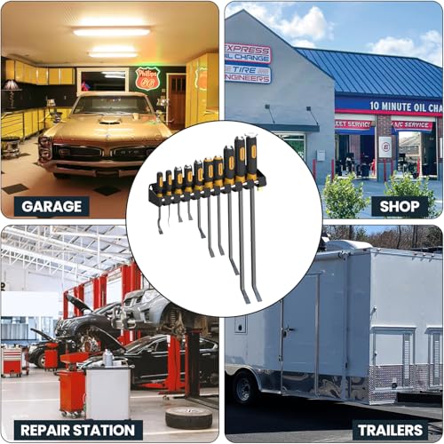 UNITEDPOWER Pry Bar Holder, Lockable Wall Mount Storage Rack Organizer for Workshop, Shed, Garage, Home, Stores up to 10 13 Tools or Extensions - style: Pry Bar Holder