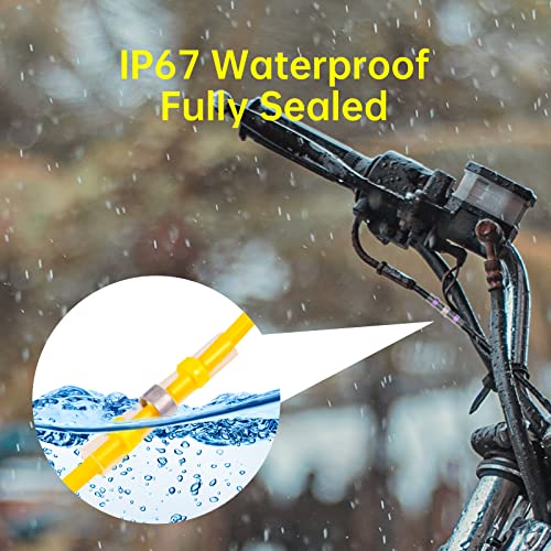 400PCS Solder Seal Wire Connectors, Heat Shrink Butt Connectors Solderstick Solder Stick Waterproof Wire Electrical Connector Kit for Marine Automotive Boat Truck Wire Joint (26-6 Gauge) - size: 400 PCS Solder Sticks Without Heat Gun